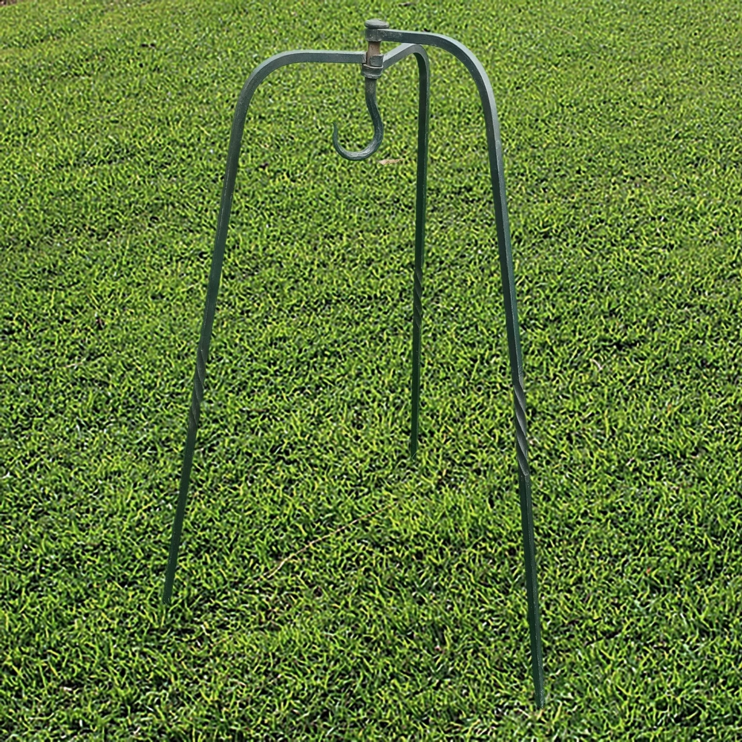 Hand-Forged Iron Tripod Cooking Stand 3 Hand-Forged Iron Tripod Cooking Stand