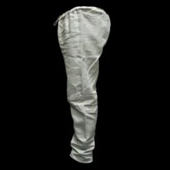 Handmade Natural Linen Viking Trousers -The Viking Dragon mm natural linen viking trousers side view