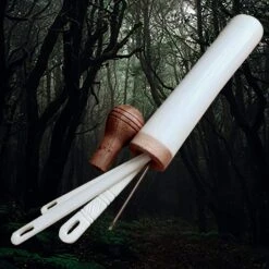 Large Bone Replica Viking Needle Case With Wooden Stopper