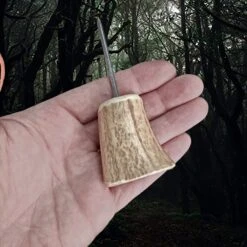 Awl With Antler Handle 11 Awl With Antler Handle -The Viking Dragon ms antler awl on hand