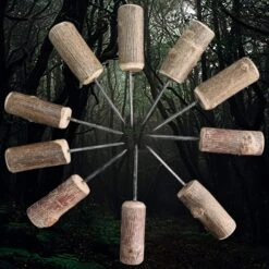 Awl With Birch Wood Handle 9 Awl With Birch Wood Handle -The Viking Dragon ms birch wood awls in a circle