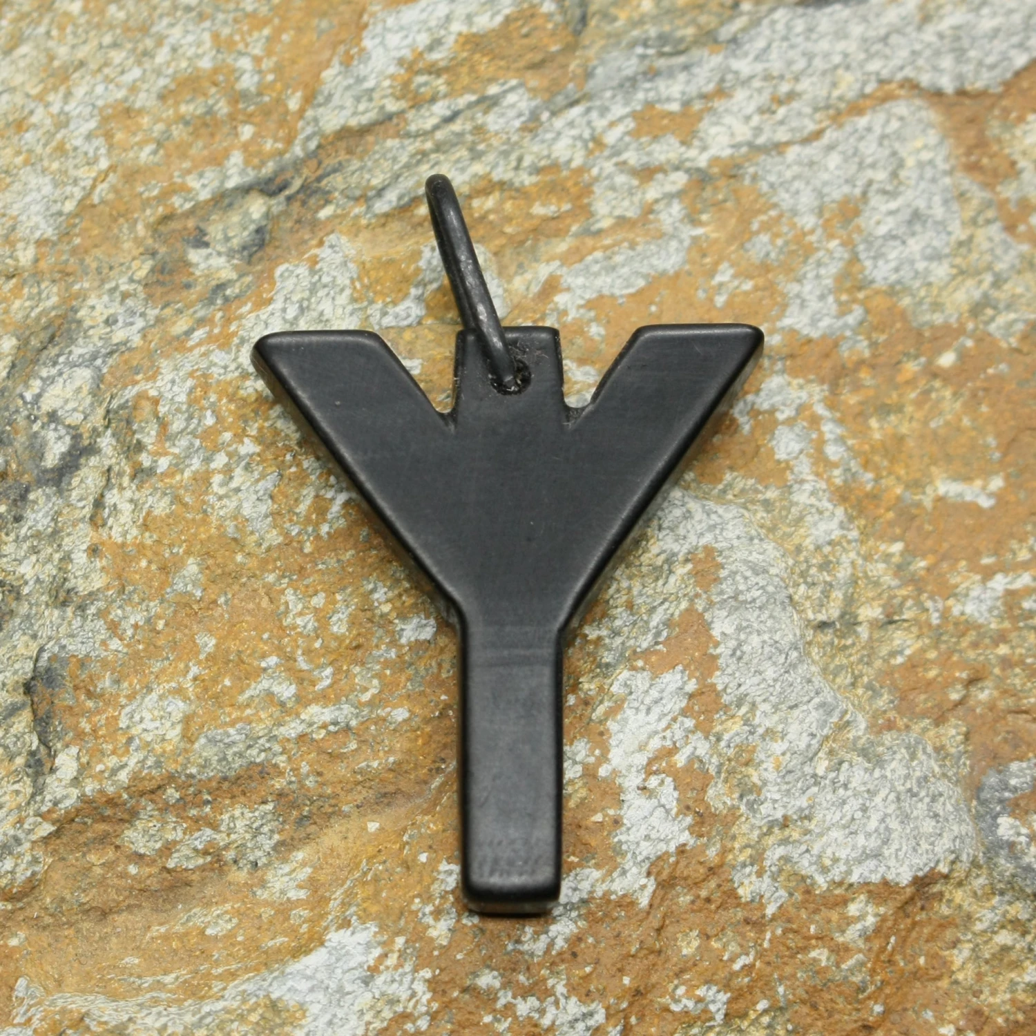 Black Horn Futhark Rune Pendant 4 Black Horn Futhark Rune Pendant - Image 2