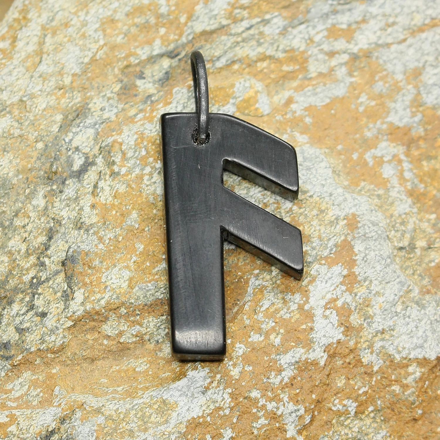 Black Horn Futhark Rune Pendant 5 Black Horn Futhark Rune Pendant - Image 3