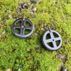 Black Horn Sun Cross Odin Pendant -The Viking Dragon ms black horn sun crosses on moss
