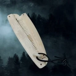 Encased Bone Viking Comb With Markings -The Viking Dragon nc decorated encased bone comb with rivets closed