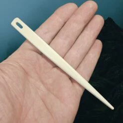 Bone Nalbinding Needle - Large -The Viking Dragon nc large bone nalbinding needle on hand