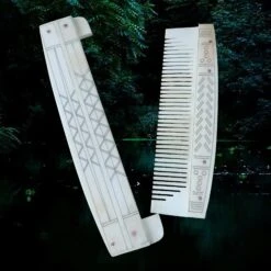 Large Encased Bone Viking Comb With Markings -The Viking Dragon nc large decorated encased bone comb open