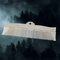 Long Decorated Bone Viking Comb With Hanger