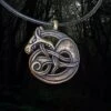 Large Bronze Fenrir Viking Wolf Pendant