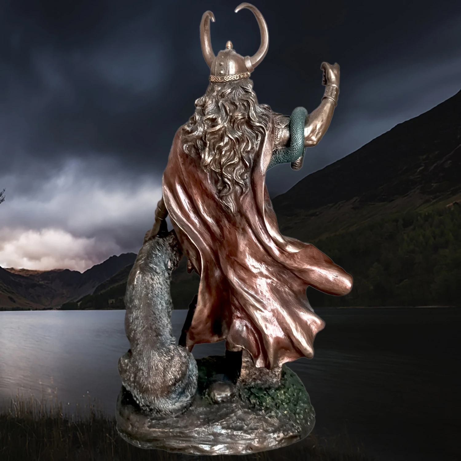 Large Resin Loki Statue - Norse God Mythology 4 Large Resin Loki Statue - Norse God Mythology - Image 2