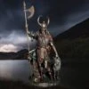 Large Resin Loki Statue - Norse God Mythology -The Viking Dragon nn resin norse god statue loki front view