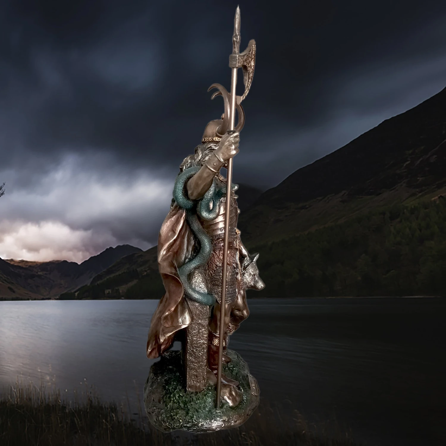 Large Resin Loki Statue - Norse God Mythology 6 Large Resin Loki Statue - Norse God Mythology - Image 4