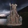 Large Resin Seated Odin Statue - Norse God Mythology 1 Large Resin Seated Odin Statue - Norse God Mythology -The Viking Dragon nn resin seated odin statue with spear and wolves