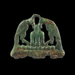 Bronze Odin & Ravens Fire Striker With Flint Flake -The Viking Dragon odin and ravens firetseel original museum piece