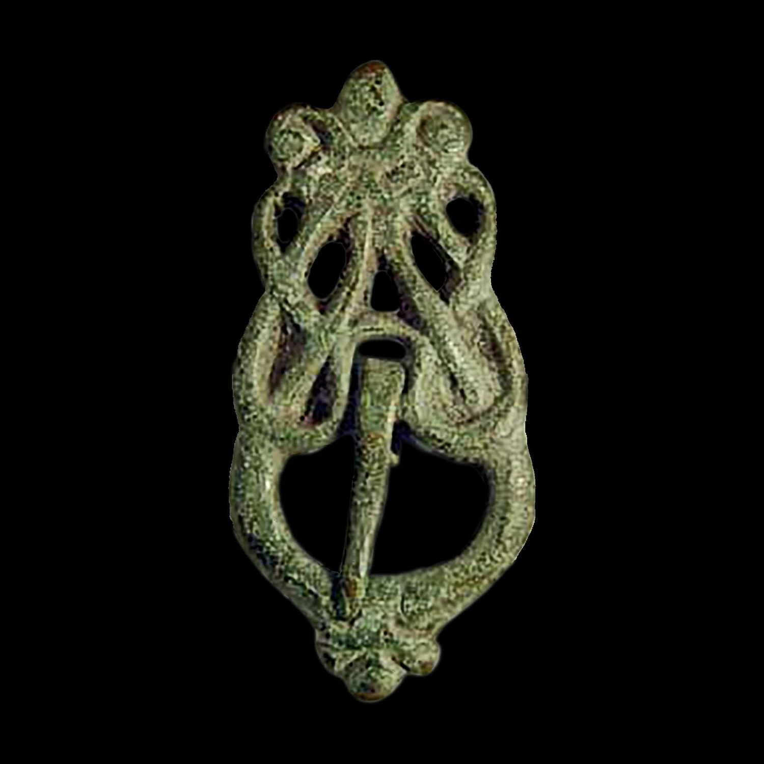 Bronze Ringerike Style Knotwork Viking Buckle Set 11 Bronze Ringerike Style Knotwork Viking Buckle Set - Image 9