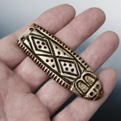 Large Bronze Swedish Viking Strap End