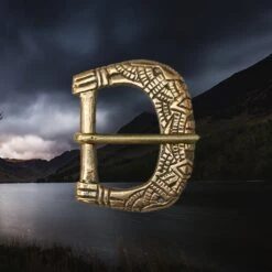 The Viking Dragon -The Viking Dragon pc bronze medium deorated viking buckle