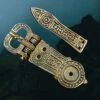 Bronze Hiberno-Norse Buckle Set -The Viking Dragon pc bronze medium hiberno norse buckle set