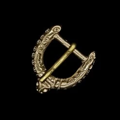 Bronze Viking Dot And Ring Buckle