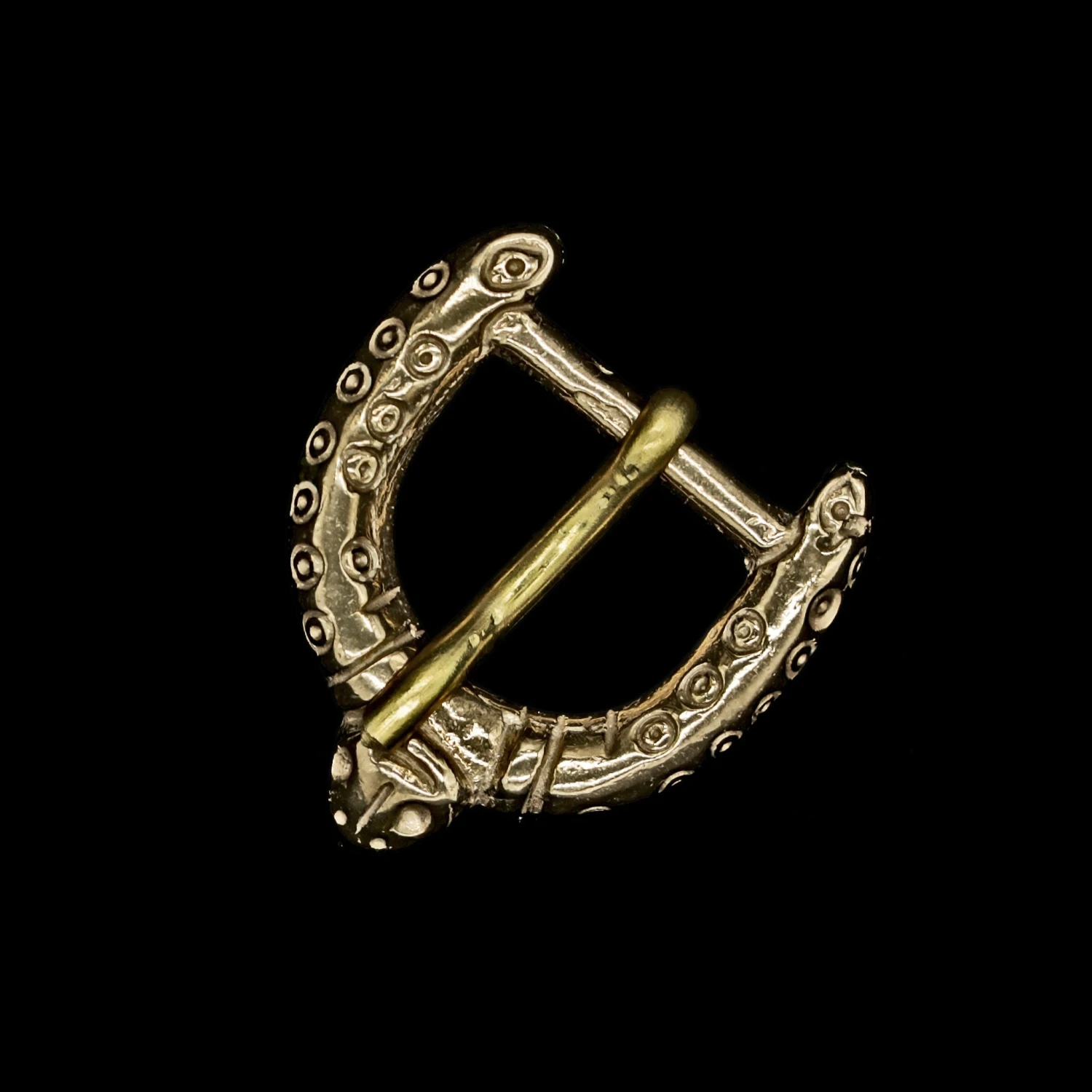 Bronze Viking Dot And Ring Buckle 3 Bronze Viking Dot And Ring Buckle