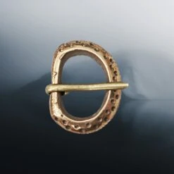 The Viking Dragon 37 10th - 11th Century Small Replica Saxon Bronze Buckle With Dot Design