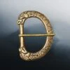 9th - 10th Century Bronze Replica Viking / Saxon Buckle From Orkney -The Viking Dragon pc bronze viking saxon buckle from orkney