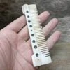 Medium Decorated Bone Viking Comb -The Viking Dragon pm medium bone comb on hand