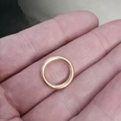 Small Brass Simple Split Ring