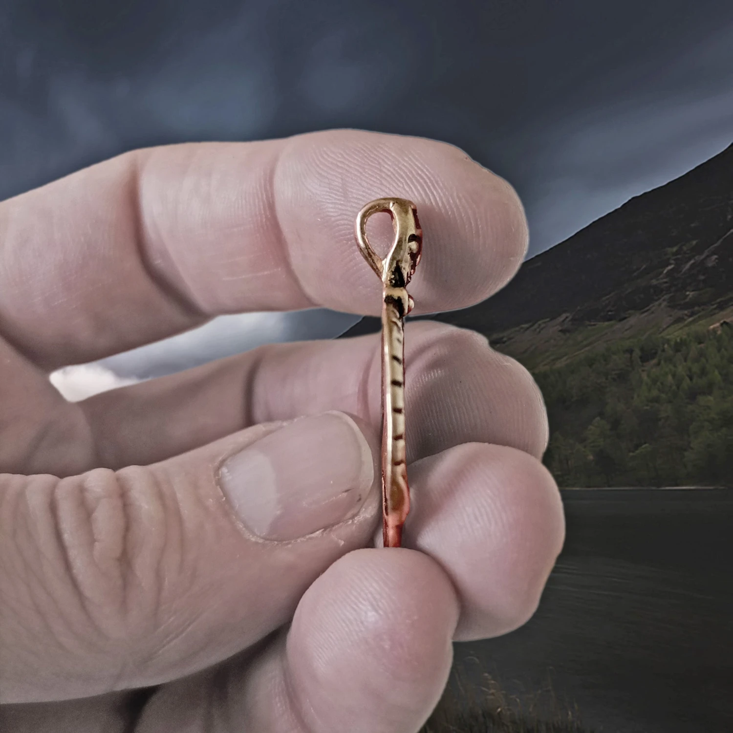 Large Bronze Circular Freya Pendant 5 Large Bronze Circular Freya Pendant - Image 3