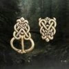 Bronze Ringerike Style Knotwork Viking Buckle Set -The Viking Dragon pp bronze ringerike style knotwork buckle set