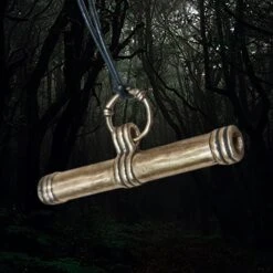 Bronze Replica Viking Needle Case From Sweden -The Viking Dragon pp bronze viking needle case from uppland sweden angle view