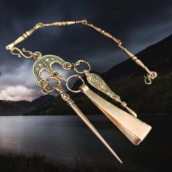 Bronze Viking Toiletry Set From Oland 7 Bronze Viking Toiletry Set From Oland -The Viking Dragon pp bronze viking toiltery set from oland angle view