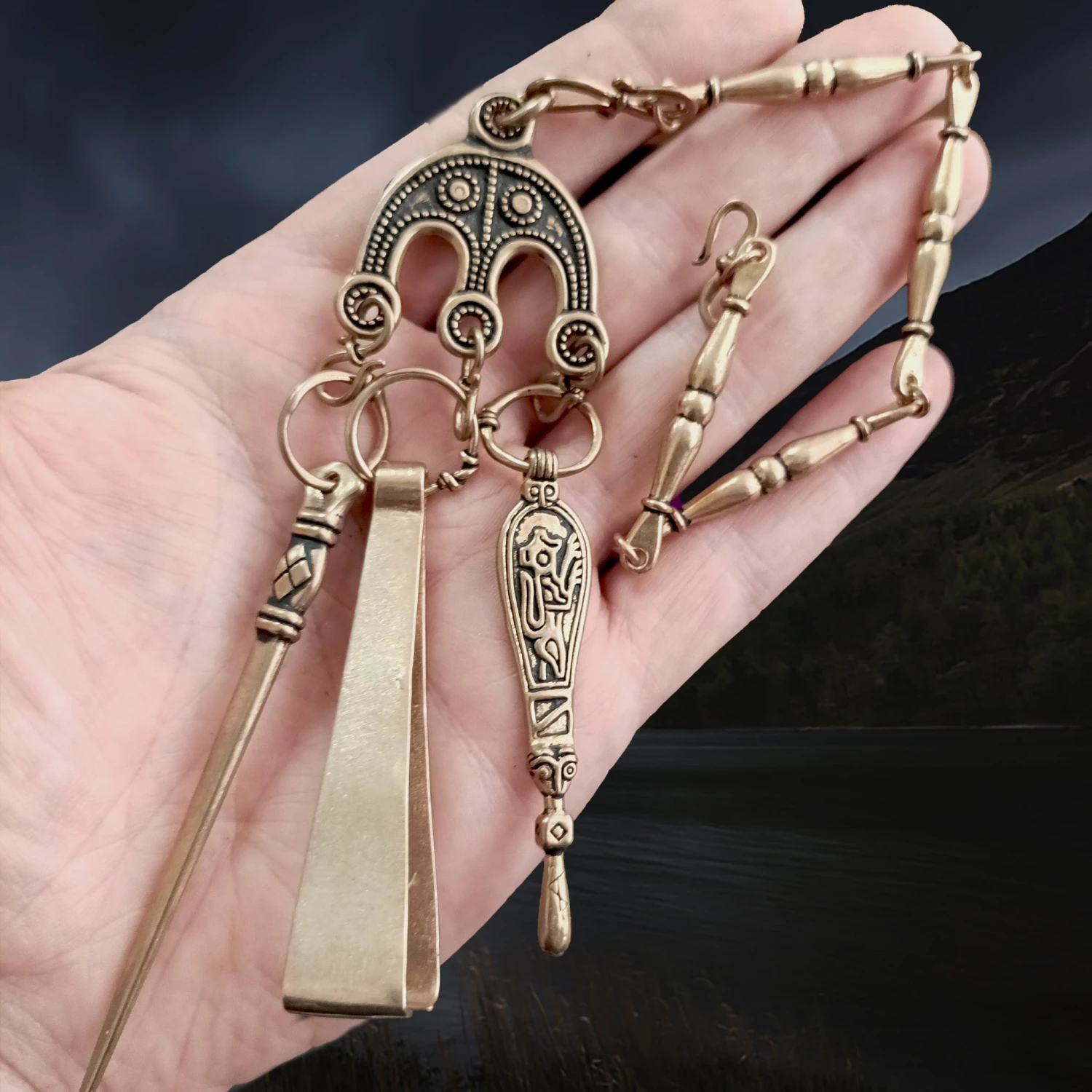 Bronze Viking Toiletry Set From Oland 4 Bronze Viking Toiletry Set From Oland - Image 2