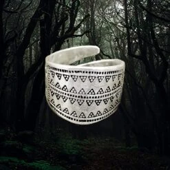 Embossed Silver Replica Viking Ring -The Viking Dragon pp silver embossed viking ring