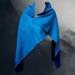 Handmade Wool Viking Cloak -The Viking Dragon ro wool viking cloak blue
