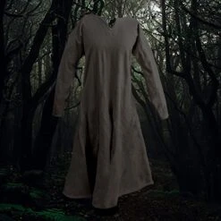 Handmade Wool Women's Viking Dress -The Viking Dragon ro wool viking womens dress grey