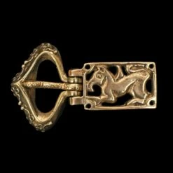 Large Bronze Hiberno-Norse Buckle And Plate Combo -The Viking Dragon rs bronze hiberno norse buckle and plate combo