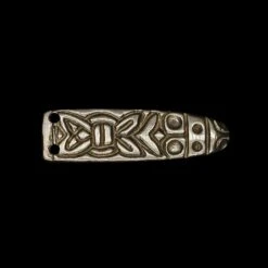 Bronze Viking Strap End With Animal Head