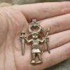 Large Bronze Odin Warrior Pendant 2 Large Bronze Odin Warrior Pendant -The Viking Dragon rs large bronze odin warrior pendant on hand