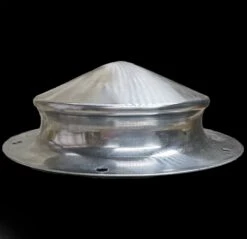 Spun Germanic Shield Boss -The Viking Dragon rs steel spun germanic shield boss side view 138647