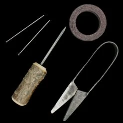Leather Viking Sewing Kit With Birch Wood Awl -The Viking Dragon rt sewing kit 4 birch wood awl thread needles snips