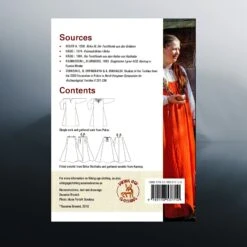 Viking Age Clothing - Sark & Smokkr Book -The Viking Dragon sb sark and smokkr booklet back cover 503346