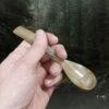Small Horn Porridge Spoon -The Viking Dragon se small horn porridge spoon in hand
