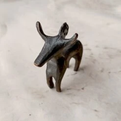Bronze Age Scandinavian Bronze Bull / Reindeer Animal Statuette 9 Bronze Age Scandinavian Bronze Bull / Reindeer Animal Statuette -The Viking Dragon sg bronze age animal statuette front angle view