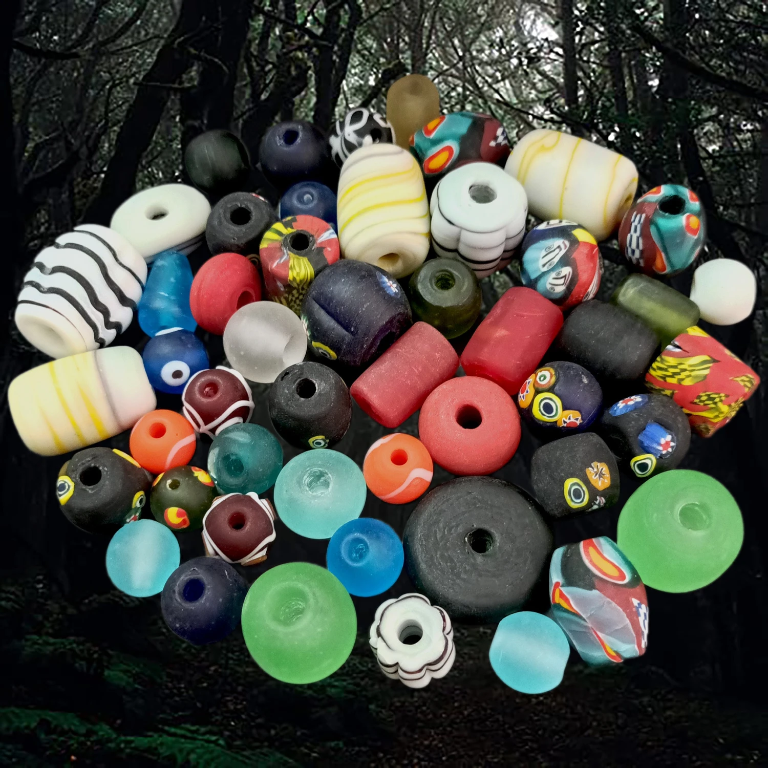 Assorted Handmade Glass Viking Beads From Birka 4 Assorted Handmade Glass Viking Beads From Birka - Image 2