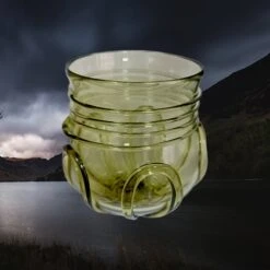 Round Viking Glass From Birka -The Viking Dragon sg glass beaker from birka