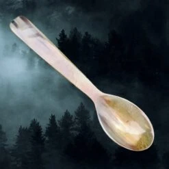 Large Horn Porridge Spoon -The Viking Dragon sg horn viking spoon
