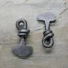 Iron Viking Thors Hammer Pendant From Birka -The Viking Dragon sg iron thors hammer from birka on rock