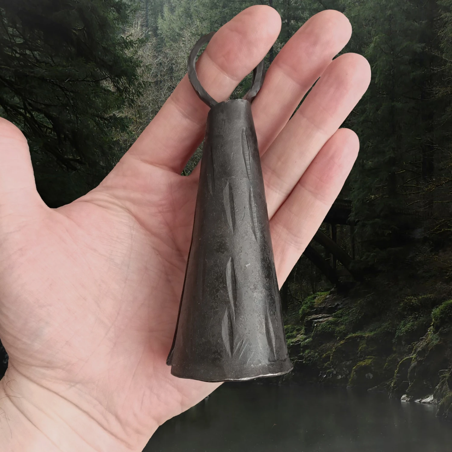 Hand-Forged Iron Viking Bell 4 Hand-Forged Iron Viking Bell - Image 2