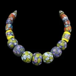 Large Glass Bead Viking Necklace -The Viking Dragon sg large viking glass bead necklace from birka new 541852